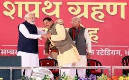 MP CM Mohan Yadav: मोहन यादव ने मुख्यमंत्री पद की ली शपथ , नरेंद्र मोदी सहित भाजपा के दिग्गज नेता रहे मौजूद