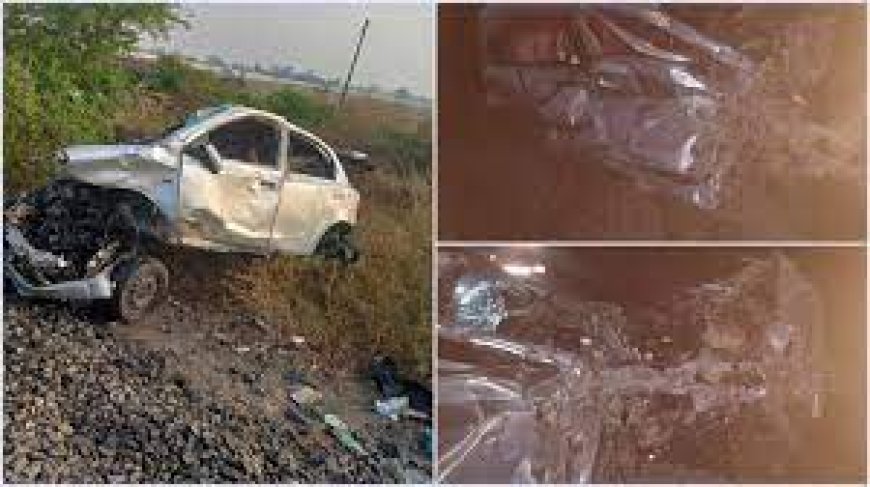 Accident In Indore: इंदौर में ट्रेन की चपेट में आई कार, चालक ने उतरकर बचाई अपनी  जान