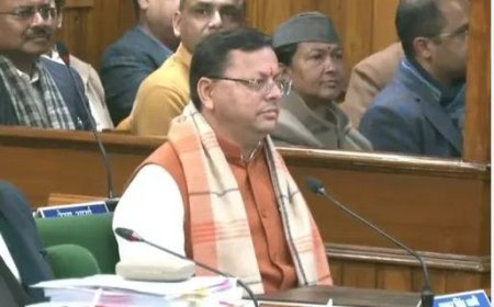 UCC In Uttarakhand: सीएम धामी ने पेश किया यूसीसी विधेयक, जय श्री राम के लगाए नारे