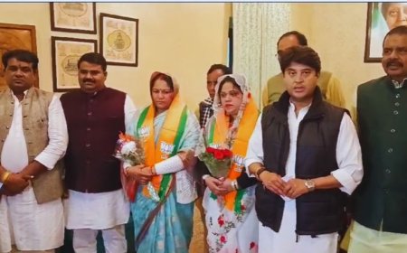 Gwalior News: ज्योतिरादित्य सिंधिया ने कांग्रेस-बसपा के पार्षदों को बीजेपी में दिलाई सदस्यता