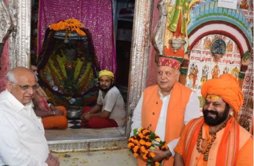 CM Bhupendra Patel:  भूपेन्द्र पटेल ने अहमदाबाद के थलतेज में  साईधाम सनातन मंदिर का  किया शिलान्यास