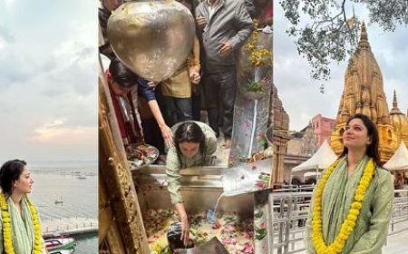 Tamannaah Bhatia: तमन्ना भाटिया ने काशी विश्ननाथ मंदिर में किये दर्शन