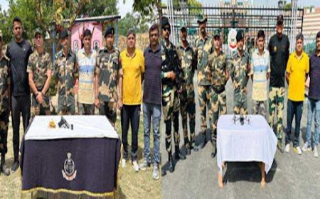 अमृतसर में बीएसएफ ने बरामद किया ड्रोन, पिस्तौल
