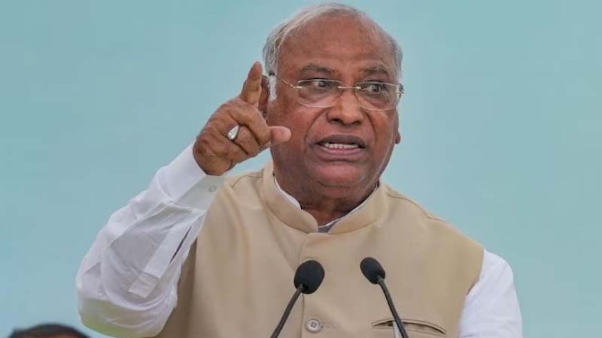 तीन करोड़ आवास देने का ढिंढोरा पीटने वाले मोदी ने पिछला वादा नहीं किया पूरा:मल्लिकार्जुन खड़गे