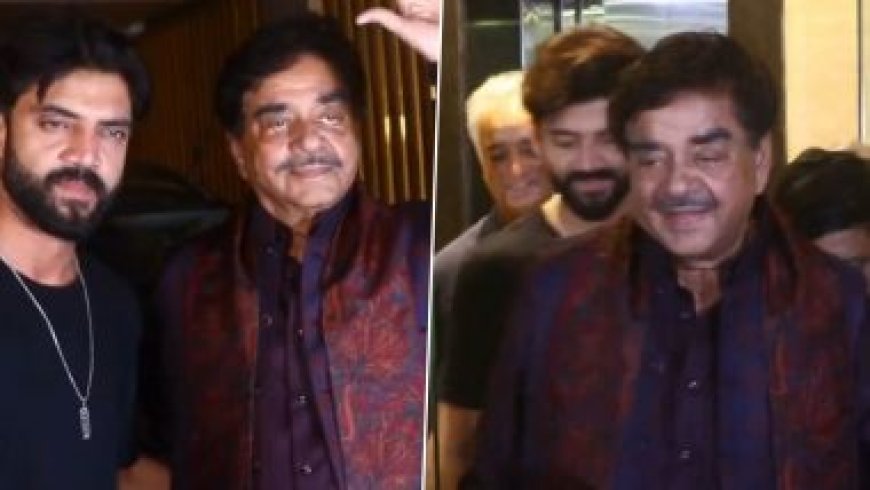 परिवार में अनबन की खबरों के बीच सोनाक्षी सिन्हा के होने वाले पति जहीर खान से मिले शत्रुघ्न सिन्हा, लगाया गले