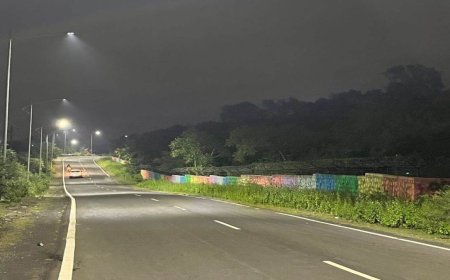 भोपाल:नेशनल हाईवे पर सोलर पेंट से रात में भी होगी रोशनी