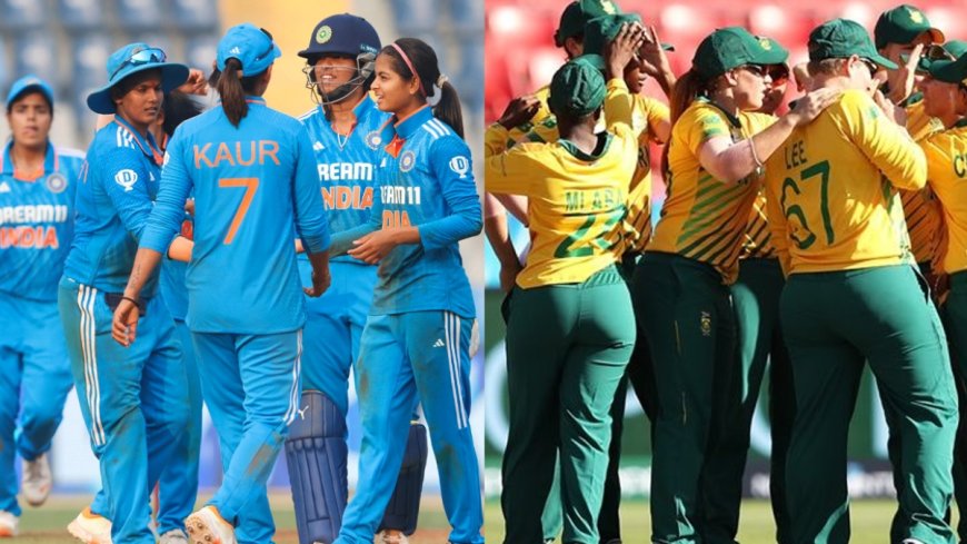 T20 Female cricket match : बारिश की भेंट चढ़ा भारत-दक्षिण अफ्रीका दूसरा टी20 महिला क्रिकेट मैच  