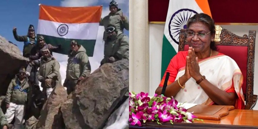 TRIBUTE:कारगिल विजय दिवस: राष्ट्रपति ने शहीद जवानों को दी श्रद्धांजलि