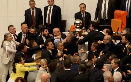 Turkish :तुर्की संसद में हिंसा: सांसदों के बीच मारपीट, खून से सनी फर्श