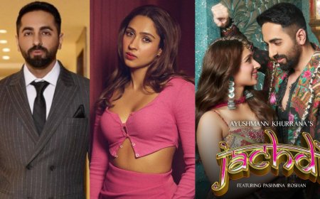 आयुष्मान खुनारा और पश्मीना रोशन स्टारर  का गरबा सॉन्ग 'जचदी' कल होगा रिलीज, सामने आई झलक