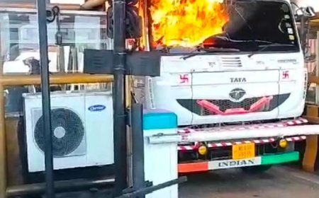 जहां से गुजरना था सिंधिया का काफिला, वहां अचानक से लग गई आग,जाने क्या है मामला