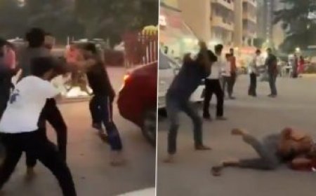 ग्रेटर नोएडा में एक शख्स की पिटाई का वीडियो आया सामने