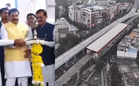 भोपाल में सीएम मोहन यादव ने जीजी फ्लाईओवर का किया उद्घाटन