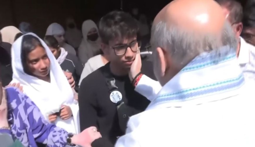 श्रीनगर: पहलगाम आतंकी हमले के पीड़ित परिवारों से मिले गृह मंत्री अमित शाह, कड़ी कार्रवाई का आश्वासन