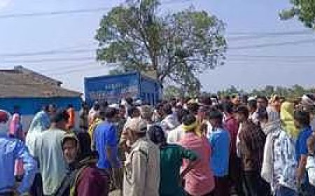 मंडला के डिठौरी गांव में दर्दनाक हादसा: तेज रफ्तार हाइवा ने ली एक व्यक्ति की जान