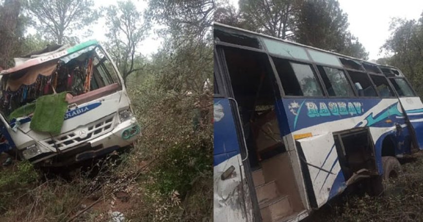 जम्मू-कश्मीर के पुंछ में दर्दनाक हादसा: यात्री बस गहरी खाई में गिरी, दो की मौत, 45 घायल