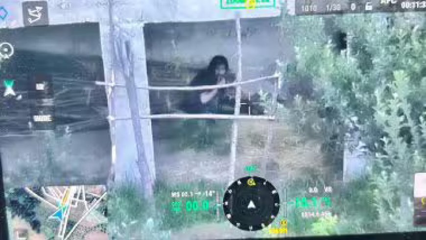 मरने से पहले तड़पता दिखा जैश का आतंकी ,ड्रोन के माध्यम से एनकाउंटर का वीडियो भी सामने आया