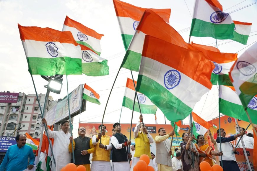 भोपाल: ऑपरेशन सिंदूर की सफलता को लेकर तिरंगा यात्रा निकाली