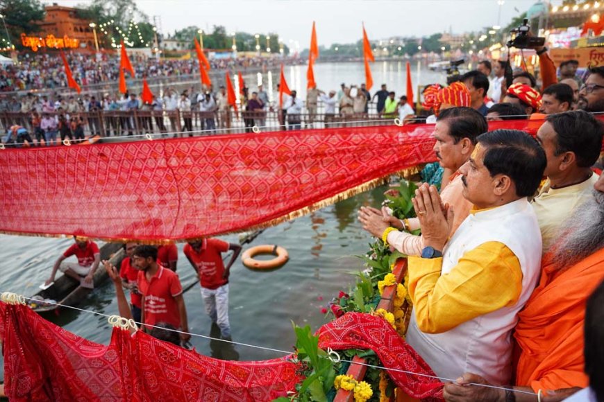 माँ क्षिप्रा के कल कल बहते शुद्ध जल के साथ होगा सिंहस्थ का भव्य आयोजन : मुख्यमंत्री डॉ यादव
