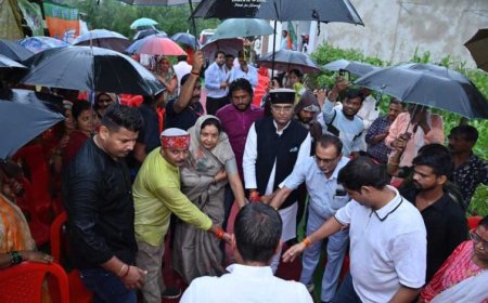 मंत्री सारंग ने किया नरेला विधानसभा के तीन वार्डों में विभिन्न विकास कार्यों का भूमि-पूजन