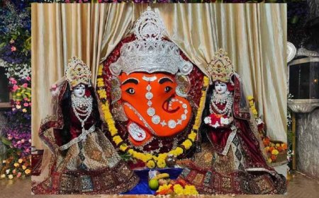 उज्जैन-सीहोर में गणेश उत्सव: खजराना गणेश 5 करोड़ के आभूषणों में, चिंतामण गणेश को एक लाख लड्डू