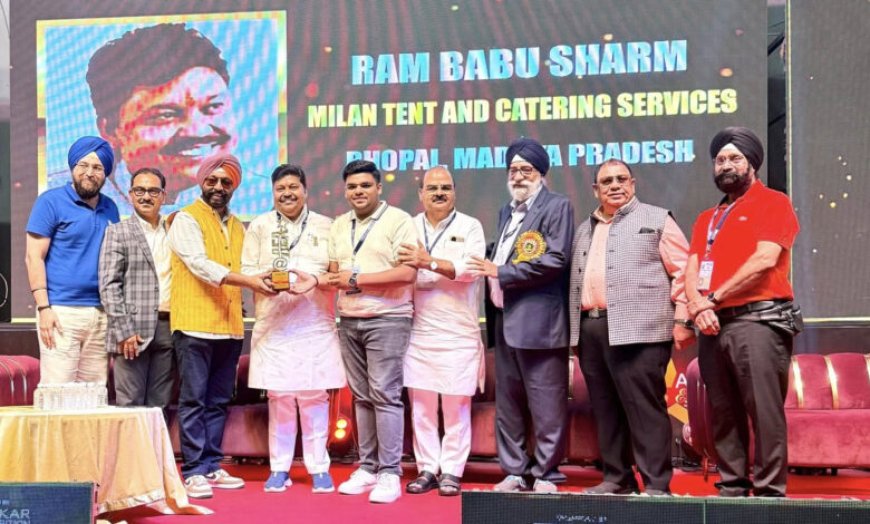 “दिल्ली में ‘आकार’ का जलवा, मध्यप्रदेश के पंडित रामबाबू शर्मा को मिला ‘बेस्ट केटर्स ऑफ एमपी’ अवॉर्ड”