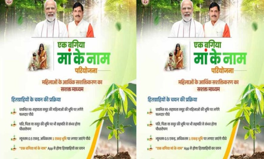 एक बगिया मां के नाम परियोजना, MPSEDC ने किया ऐप का निर्माण