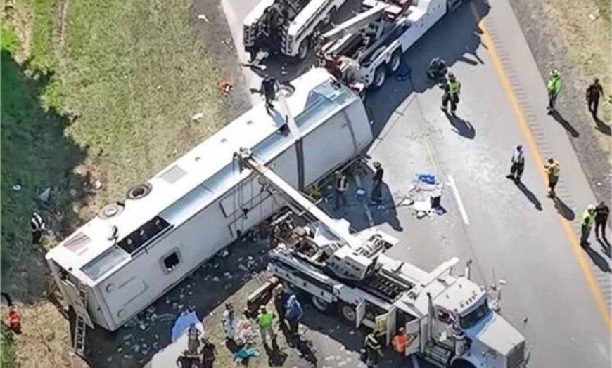 भीषण हादसा: टूरिस्ट बस पलटी, एक भारतीय समेत 5 की मौत, कई घायल