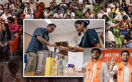 DU छात्रसंघ चुनाव: ABVP ने 3 प्रमुख पदों पर मारी बाज़ी, NSUI को उपाध्यक्ष पद