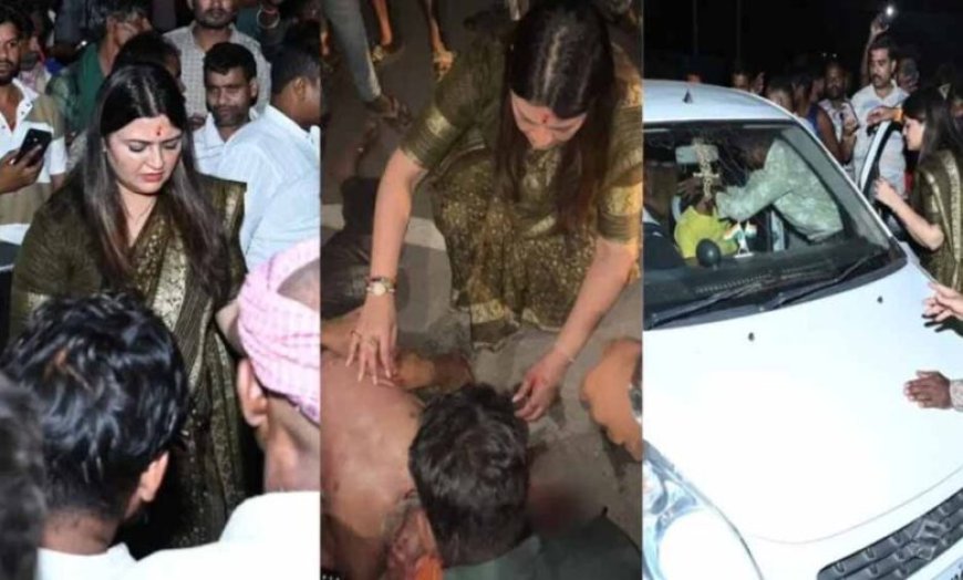 MLA भावना बोहरा ने दिखाई संवेदनशीलता, घायल को अपने वाहन से पहुँचाया अस्पताल