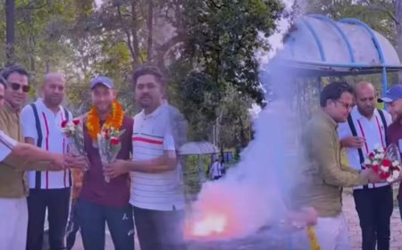 पहलगाम हमले में बीजेपी कार्यकर्ता की जान बचाने वाले नजाकत अहमद शाह का छत्तीसगढ़ में भव्य स्वागत