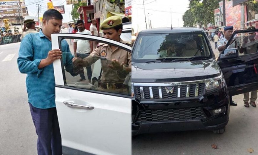योगी सरकार की यूपी पुलिस ने साढ़े आठ लाख वाहनों को किया चेक, 9 हजार से अधिक वाहनों से हटाई काली फिल्म