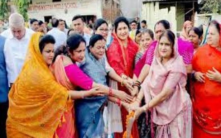 राज्यमंत्री श्रीमती गौर ने करोड़ों के विकास कार्यों का किया भूमि-पूजन