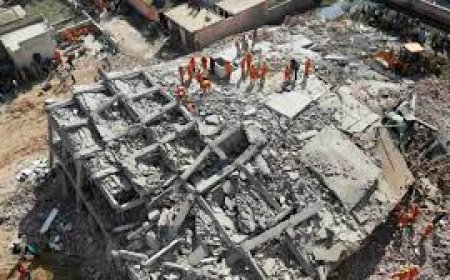 Noida Building Collapses: यूपी के नोएडा में बड़ा हादसा! शटरिंग खोलने के दौरान ढहा लेंटर, मलबे में दबे कई मजदूर; राहत कार्य शुरू