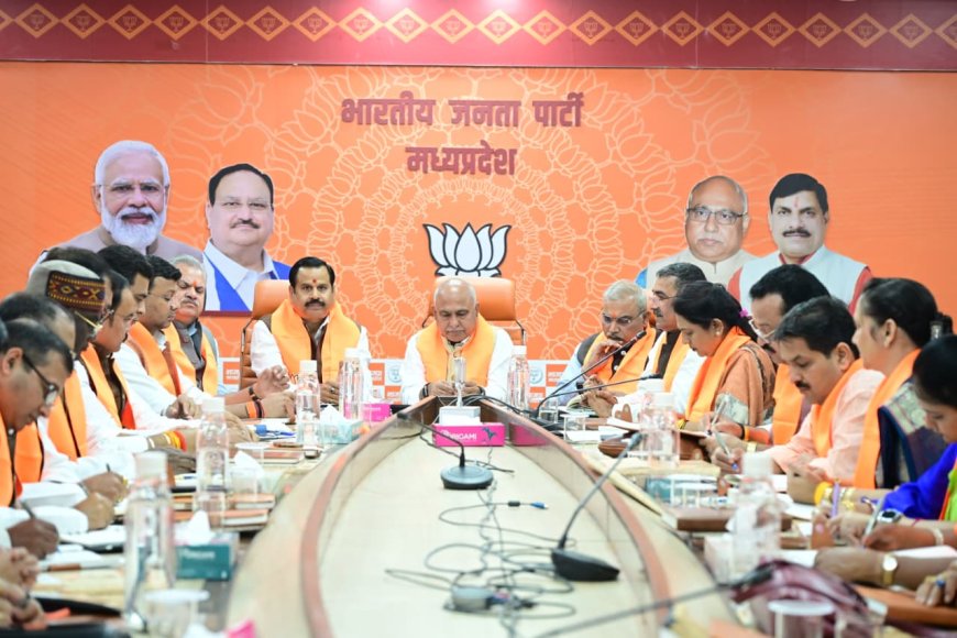 भाजपा प्रदेश कार्यालय में नवनिर्वाचित पदाधिकारियों की बैठक सम्पन्न, आगामी कार्ययोजना पर हुई विस्तृत चर्चा