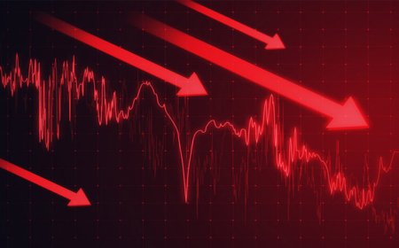 RBI फैसले से पहले अनिश्चितता बढ़ी, शेयर बाज़ार में बड़ी गिरावट—कई स्टॉक्स लुढ़के