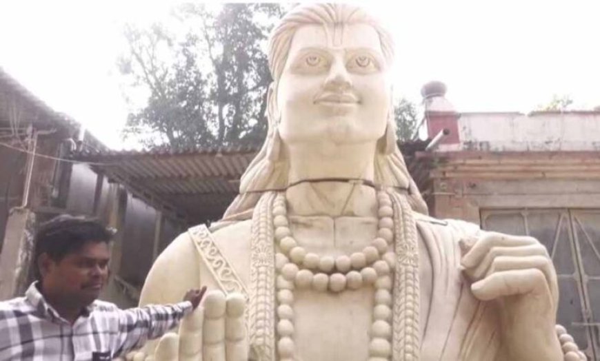कौशल्या माता मंदिर में अटकी 51 फीट राम प्रतिमा: भुगतान न होने से 5 महीने से स्थापना रुकी