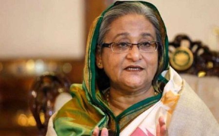 शेख हसीना का बड़ा बयान : देशवासियों से कठपुतली सरकार को उखाड़ फेंकने का आह्वान
