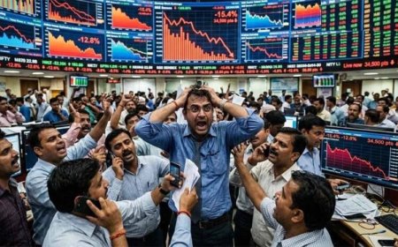 सेंसेक्स 2400 और निफ्टी 700 अंक लुढ़का, युद्ध की आग में निवेशकों के 15 लाख करोड़ स्वाहा