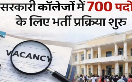 छत्तीसगढ़ के शासकीय महाविद्यालयों में 700 पदों पर भर्ती प्रक्रिया प्रारंभ