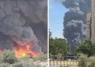 लखनऊ के बाद गाजियाबाद के इंदिरापुरम में भीषण आग, काले धुएं से आसमान भर गया