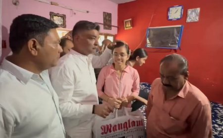 10वीं में 99.4% लाने वाली हिमांशी धाकड़ को मनोज शुक्ला का तोहफा, लैपटॉप देकर बढ़ाया हौसला