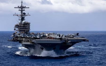 अमेरिका ने हिंद महासागर में तैनात किया तीसरा एयरक्राफ्ट कैरियर, मध्य पूर्व में युद्ध की आहट