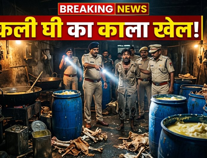 खंडवा में घिनौना खेल बेनकाब, पशु चर्बी से बन रहा था नकली घी-आइसक्रीम