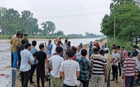 बेटे को बचाने नहर में कूदे पिता की भी मौत, एक चिता पर हुआ पिता-पुत्र का अंतिम संस्कार