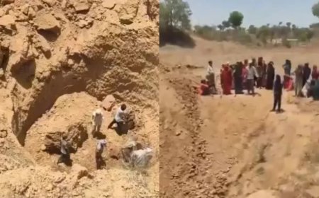 पन्ना में बड़ा हादसा निर्माणाधीन कुएं में मिट्टी धंसने से 5 मजदूर दबे, रेस्क्यू के बीच गांव में पसरा मातम