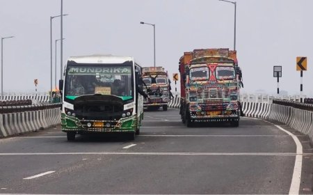 भागलपुर में विक्रमशिला सेतु बंद का असर, मिर्जाचौकी–मुंगेर फोरलेन पर भारी ट्रैफिक दबाव, जाम से लोग परेशान