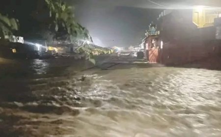 सहारनपुर में कुदरत का कहर मां शाकुम्भरी देवी मंदिर के सामने आया पानी का सैलाब, कारें-ट्रैक्टर बह गए, दो महिलाओं की मौत