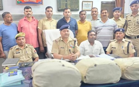 वैशाली एक्सप्रेस में बड़ा खुलासा, बस्ती में RPF-GRP ने पकड़ा 17 लाख रुपये का लावारिस गांजा