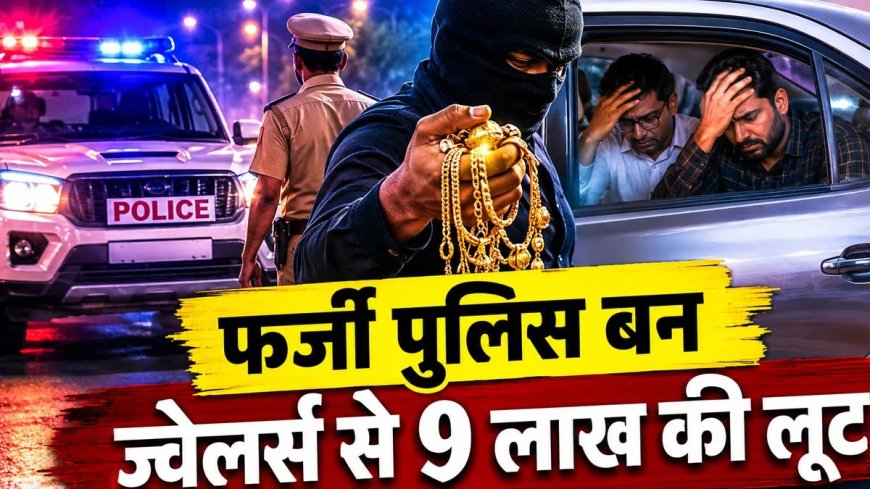 सारण में फिल्मी अंदाज में वारदात, फर्जी पुलिस बनकर ज्वेलरी कारोबारियों से 9 लाख की लूट